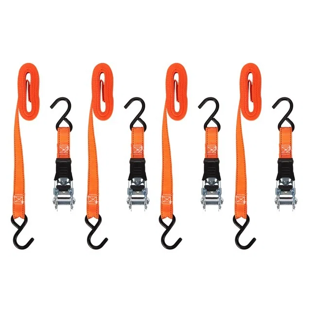 05505 – HAMPTON PROD Tie Down Strap, Cargo Tie Down 14 Feet Length X 1 Inch Width 400 Pound Load Capacity 1200 Pound ...